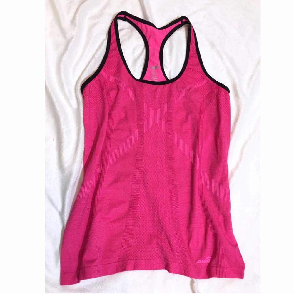 Hot Pink/Black Avia Workout Racerback Tank